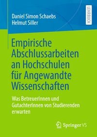 Produktbild: Empirische Abschlussarbeiten an Hochschulen f&uuml;r Angewandte Wissenschaften