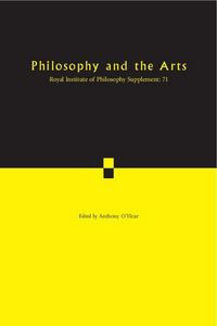 Produktbild: Philosophy and the Arts