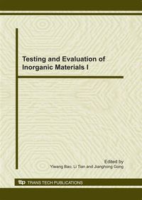 Produktbild: Testing and Evaluation of Inorganic Materials I