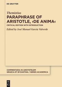 Produktbild: Paraphrase of Aristotle, >De anima<