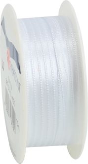 Produktbild: PR&Auml;SENT Geschenkband Satin, weiss
