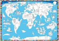 Produktbild: Poster &bdquo;Malkarte Welt&ldquo;