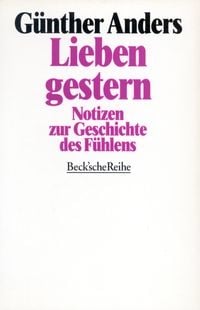 Produktbild: Lieben gestern