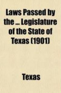 Produktbild: Laws of the Legislature of the State of Texas