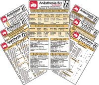 Produktbild: An&auml;sthesie Karten-Set -professional- ( 7er-Set ) - Medizinische Taschen-Karte