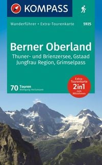 Produktbild: KOMPASS Wanderf&uuml;hrer Berner Oberland, 70 Touren mit Extra-Tourenkarte