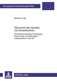 Produktbild: &Ouml;konomik des Handels mit Umweltrechten