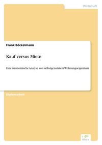 Produktbild: Kauf versus Miete