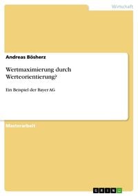 Produktbild: Wertmaximierung durch Werteorientierung?