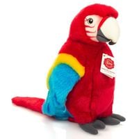 Produktbild: Teddy Hermann 94178 - Papagei Scharlachara rot, Pl&uuml;sch, 27 cm