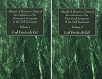 Produktbild: Manual of Historico-Critical Introduction to the Canonical Scriptures of the Old Testament
