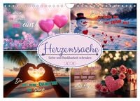 Produktbild: HERZENSSACHE Liebe und Dankbarkeit schenken (Wandkalender 2026 DIN A4 quer), CALVENDO Monatskalender