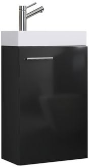 Produktbild: 2-tlg. G&auml;ste WC Waschplatz Waschtisch schmal Slito