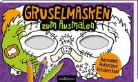 Produktbild: Gruselmasken zum Ausmalen