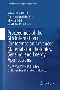 Produktbild: Proceedings of the 6th International Conference on Advanced Materials for Photonics, Sensing, and Energy Applications