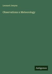 Produktbild: Observations n Meteorology