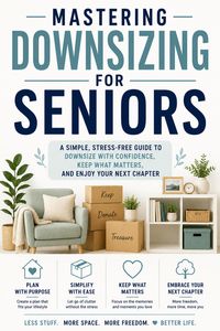 Produktbild: Mastering Downsizing for Seniors: Stress-Free Guide to Downsize with Confidence, Keep What Matters, and Enjoy Your Next Chapter
