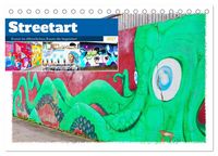 Produktbild: Streetart - Kunst im &ouml;ffentlichen Raum die begeistert (Tischkalender 2027 DIN A5 quer), CALVENDO Monatskalender