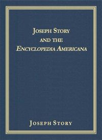 Produktbild: Joseoh Story And the Encyclopedia Americana