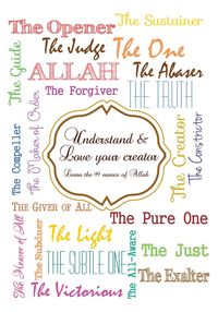 Produktbild: Understand and Love your creator - Learn the 99 names of Allah