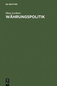Produktbild: W&auml;hrungspolitik
