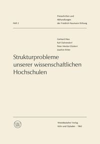 Produktbild: Strukturprobleme unserer wissenschaftlichen Hochschulen