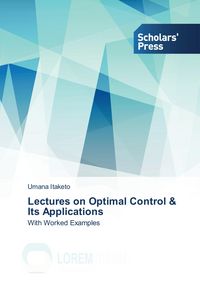 Produktbild: Lectures on Optimal Control & Its Applications