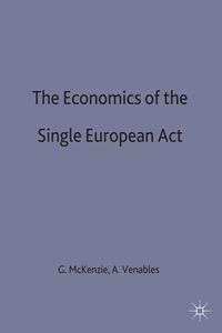 Produktbild: The Economics of the Single European Act