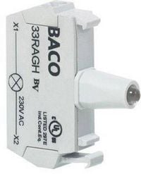 Produktbild: BACO 33RAGL LED-Element Gr&uuml;n 12 V/DC, 24 V/DC 1St.