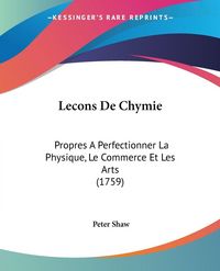 Produktbild: Lecons De Chymie