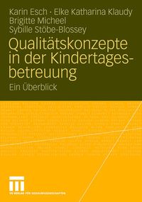 Produktbild: Qualit&auml;tskonzepte in der Kindertagesbetreuung