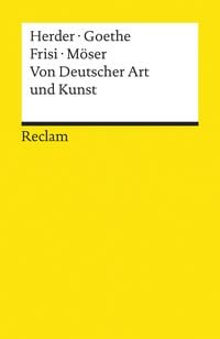 Bild vom Artikel Von Deutscher Art und Kunst vom Autor Johann Gottfried Herder