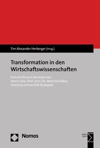 Produktbild: Transformation in den Wirtschaftswissenschaften