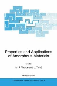 Produktbild: Properties and Applications of Amorphous Materials
