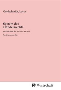 Produktbild: System des Handelsrechts