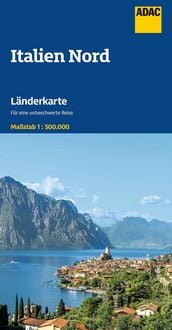 Produktbild: ADAC L&auml;nderkarte Italien Nord 1:500.000