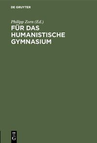 Produktbild: F&uuml;r das humanistische Gymnasium