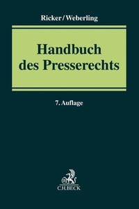 Produktbild: Handbuch des Presserechts
