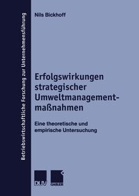 Produktbild: Erfolgswirkungen strategischer Umweltmanagementma&szlig;nahmen