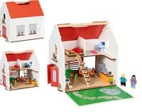 Produktbild: Tragbares Puppenhaus Eco House, mit Zubeh&ouml;r