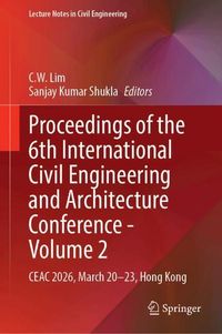 Produktbild: Proceedings of the 6th International Civil Engineering and Architecture Conference - Volume 2