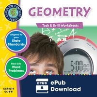 Produktbild: Geometry - Task & Drill Sheets Gr. 6-8