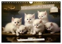Produktbild: M&auml;rchenhafte Helden - Eine Reise in die magische Welt unserer Katzen (Wandkalender 2026 DIN A4 quer), CALVENDO Monatskalender