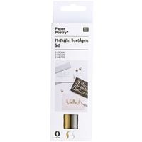 Produktbild Metallic Brushpens Set Gold Silber