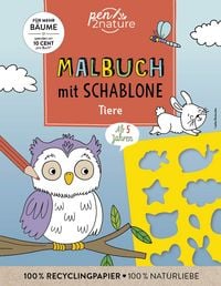 Produktbild: Malbuch mit Schablone. Tiere