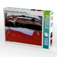 Produktbild: CALVENDO Puzzle Chevrolet Corvette 1958, Hackberry, Arizona, USA | 1000 Teile Lege-Gr&ouml;&szlig;e 64x48cm Foto-Puzzle f&uuml;r gl&uuml;ckliche Stunden