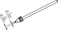 Produktbild: Ersa 0742ED1023H/SB Entl&ouml;tspitze Konisch Spitzen-L&auml;nge 79.25mm Inhalt 1St.