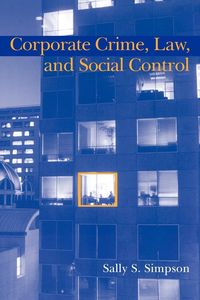 Produktbild: Corporate Crime, Law, and Social Control