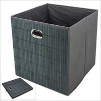Produktbild: Aufbewahrungsbox Farbe Bambus grau und braun, 31 x 31 cm