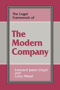 Produktbild: The Legal Framework of the Modern Company